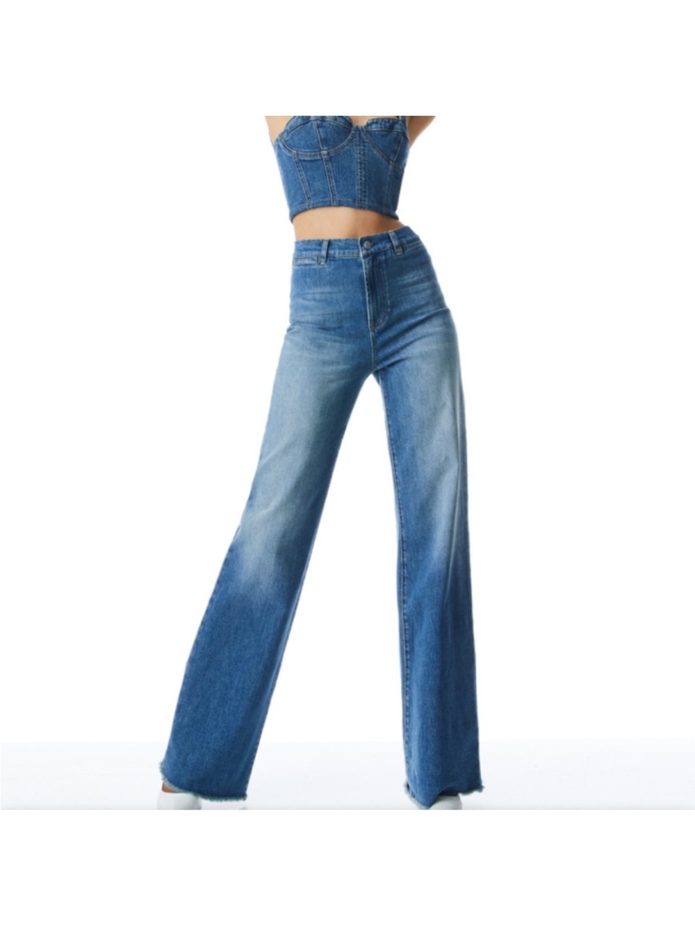 Alice + Olivia High-Waist flare-Leg Jeans